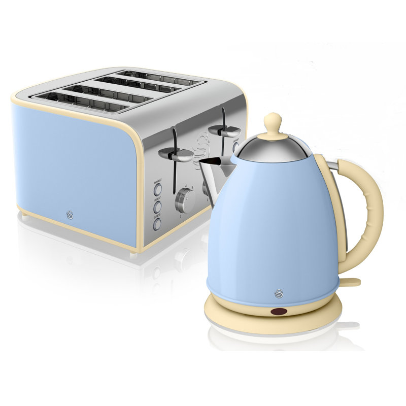 Swan Retro 1.7L Jug Kettle and 4 Slice Toaster Set & Reviews Wayfair.co.uk